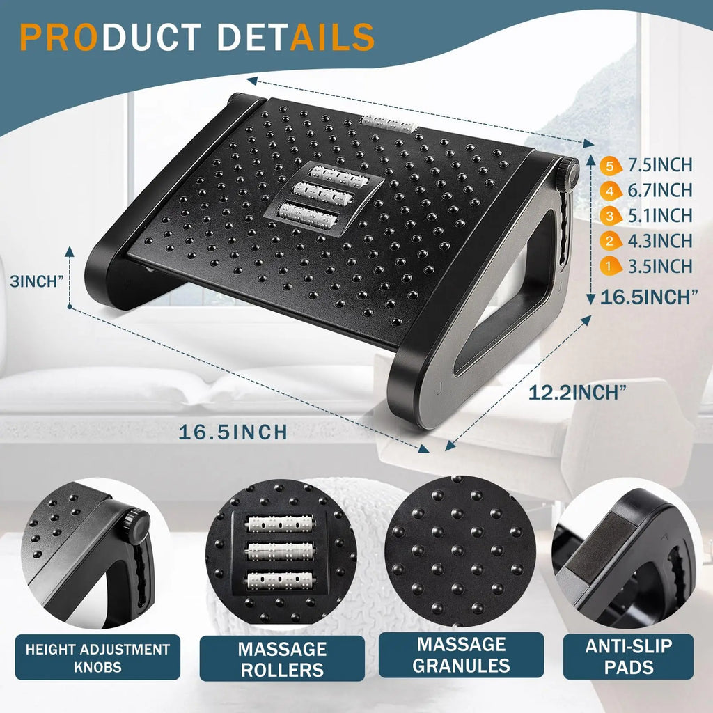 ErgoCrafted ReLeaf Massage Footrest